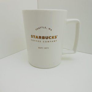 Starbucks Coffee Tea Mug Seattle Washington White